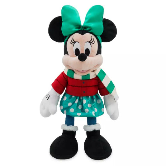 Disney Parks 2021 Christmas Minnie Mouse Holiday Plush doll